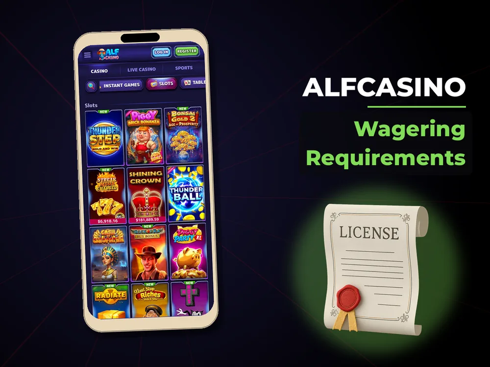 AlfCasino - Wagering Requirements