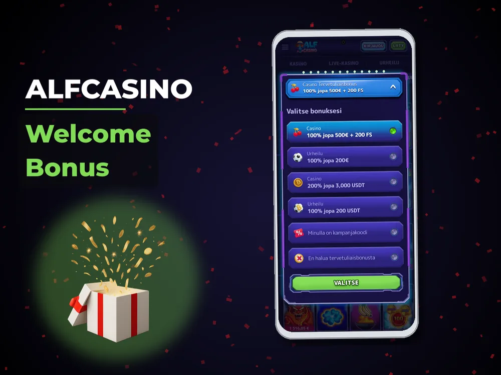 AlfCasino - Welcome Bonus