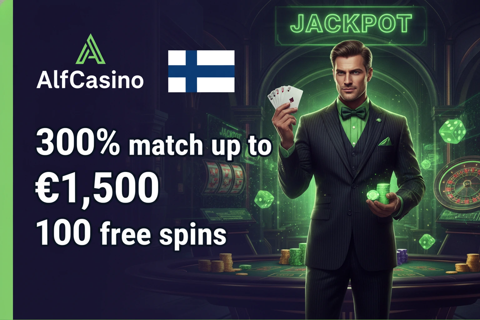 AlfCasino Finland: Slots, Live Casino and Table Games Online