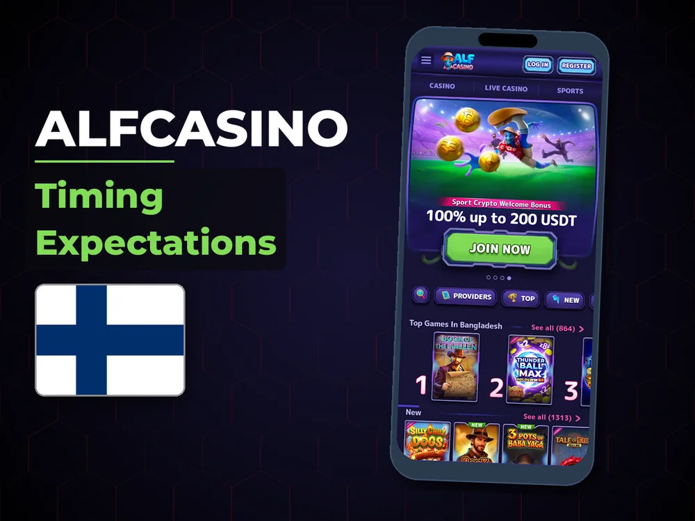 AlfCasino - Timing Expectations